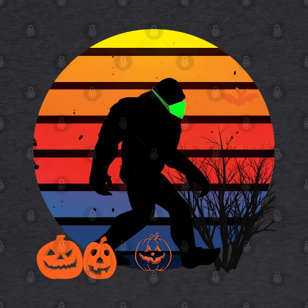 Big Foot Social distancing Halloween by Kishu